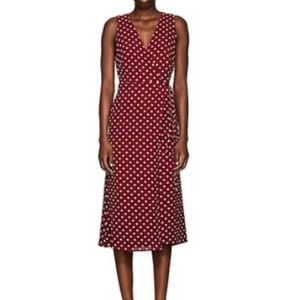 Barneys New York Crepe Wrap Dress